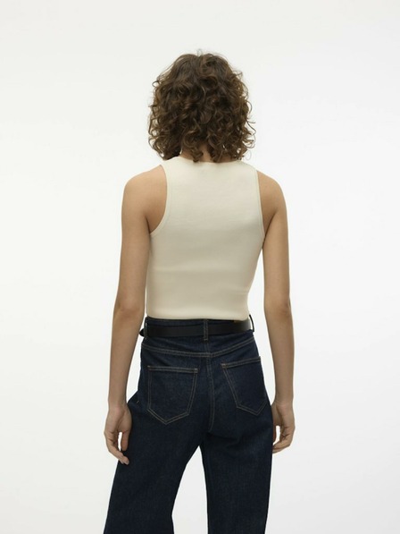 Vero Moda Bézs színű női crop top Vero Moda Ginny