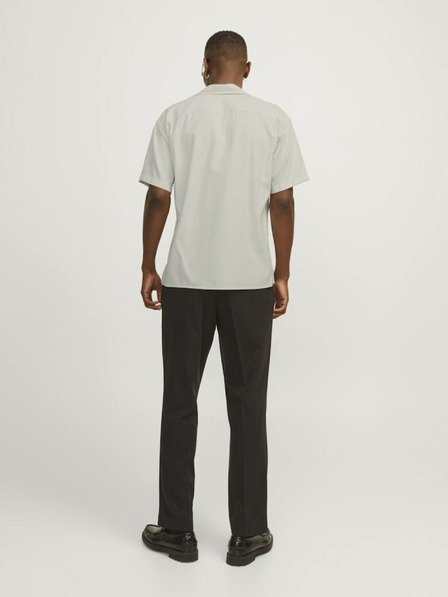 Jack & Jones Bézs férfi rövid ujjú Jack & Jones Aaron ing bézs férfi ing