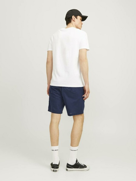 Jack & Jones Sötétkék férfi chino rövidnadrág lenvászon Jack & Jones Ace
