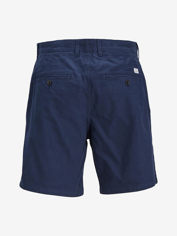 Jack & Jones Sötétkék férfi chino rövidnadrág lenvászon Jack & Jones Ace