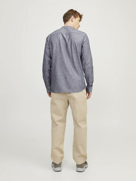Jack & Jones Kék férfi lenvászon ing Jack & Jones Summer
