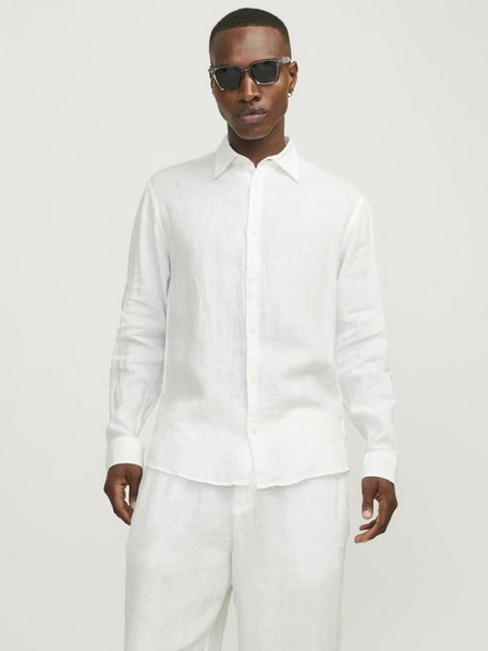 Jack & Jones Jack & Jones Lawrence fehér férfi lenvászon ing