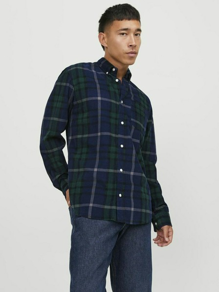 Jack & Jones Sötétkék férfi Jack & Jones Brook kockás póló