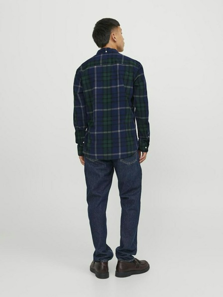 Jack & Jones Sötétkék férfi Jack & Jones Brook kockás póló