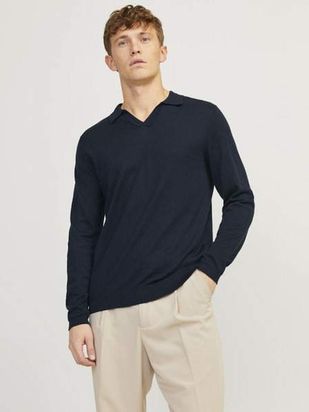 Jack & Jones Sötétkék férfi Jack & Jones Cigor pulóver Jack & Jones Cigor pulóver
