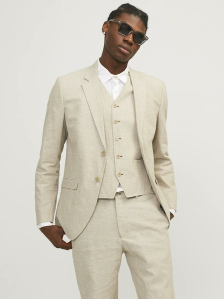 Jack & Jones Jack & Jones Riviera férfi bézs színű blézer