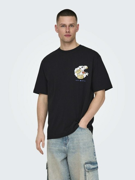 ONLY & SONS Fekete férfi póló ONLY & SONS Disney Disney