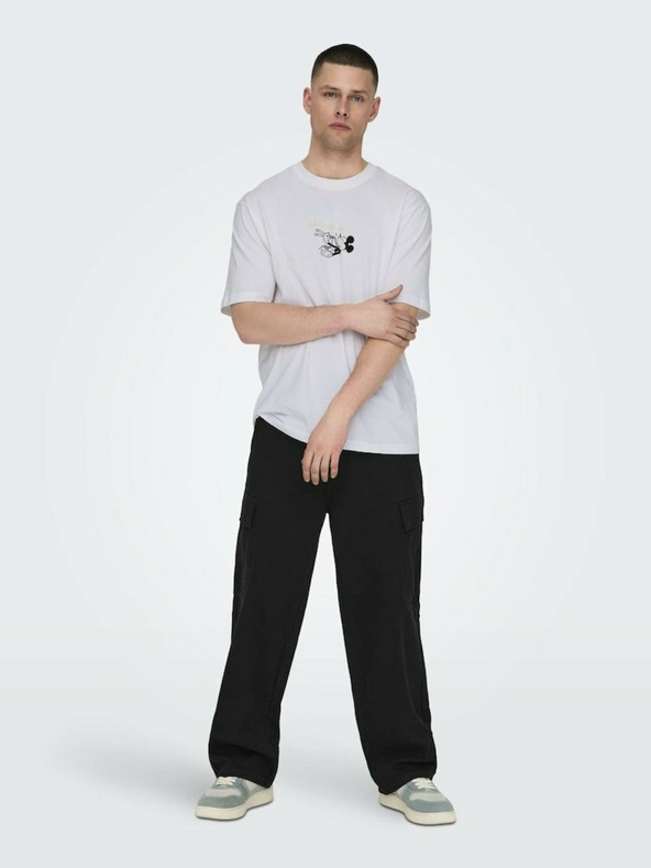 ONLY & SONS Fehér férfi ONLY & SONS Disney póló