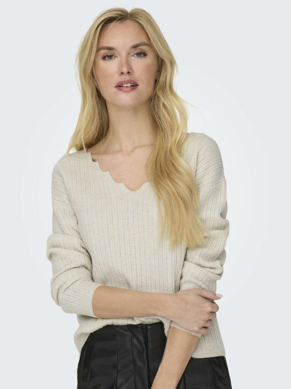 ONLY Krém Női ONLY Gabriel pulóver ONLY Gabriel pulóver