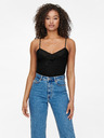 ONLY Fekete női csipkés tank top ONLY Tilde