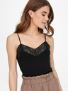 ONLY Fekete női csipkés tank top ONLY Tilde