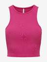 ONLY Sötét rózsaszín Női Crop Top Tank Top ONLY Belia