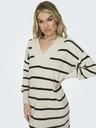 ONLY Krémszínű női ONLY New Tessa csíkos pulóveres midi ONLY New