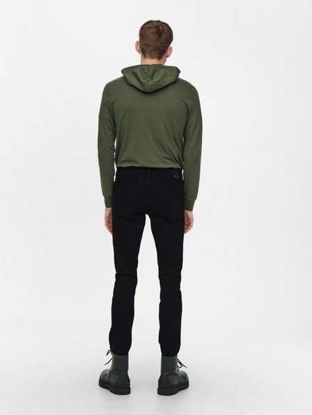 ONLY & SONS Fekete slim fit farmernadrág ONLY & SONS Loom