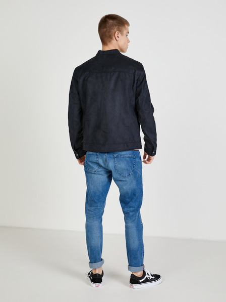 ONLY & SONS Fekete szarvasbőr kabát ONLY & SONS Willow
