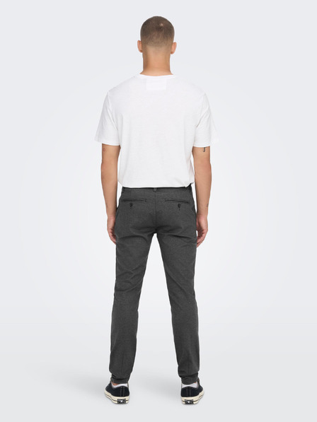ONLY & SONS Sötétszürke férfi chino nadrág ONLY & SONS Mark