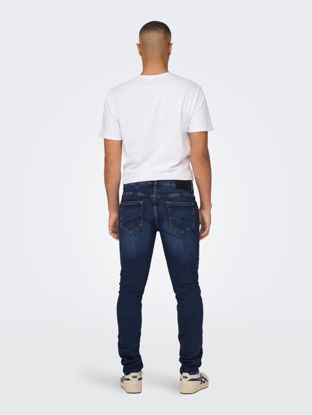 ONLY & SONS Sötétkék férfi slim fit farmernadrág ONLY & SONS Loom