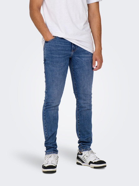 ONLY & SONS Sötétkék férfi slim fit farmernadrág ONLY & SONS Loom
