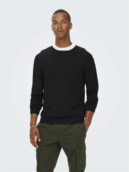 ONLY & SONS Fekete férfi pulóver ONLY & SONS