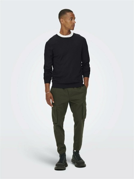 ONLY & SONS Fekete férfi pulóver ONLY & SONS