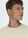 ONLY & SONS Bézs színű férfi ONLY & SONS Wyler Life pulóver