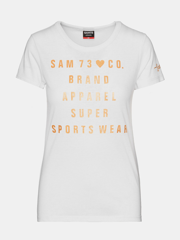 Sam 73 Fehér Női nyomtatott póló SAM 73 Penny