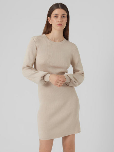 AWARE by VERO MODA Bézs női pulóver Ruha AWARE by VERO MODA Haya