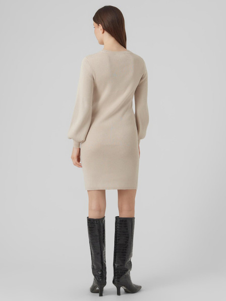 AWARE by VERO MODA Bézs női pulóver Ruha AWARE by VERO MODA Haya