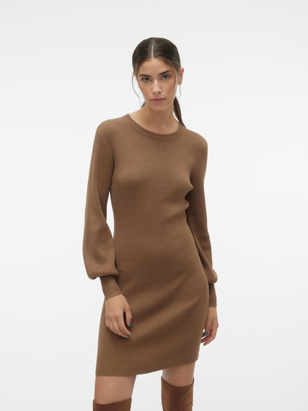 AWARE by VERO MODA Barna női pulóver ruha AWARE by VERO MODA Haya