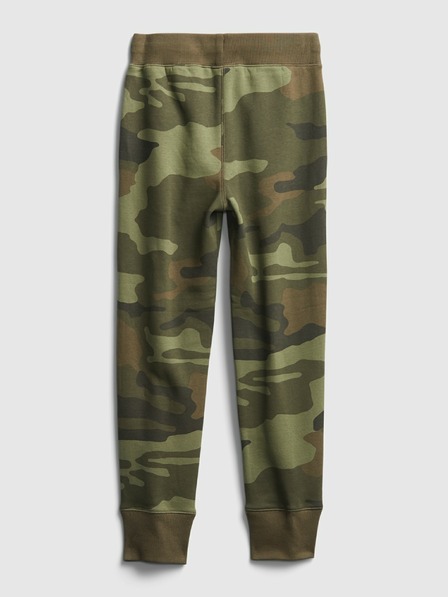 GAP Gyerek fleece sportnadrág logóval army GAP
