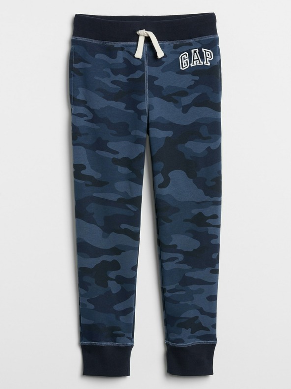 GAP Gyerek fleece sportnadrág logóval army GAP