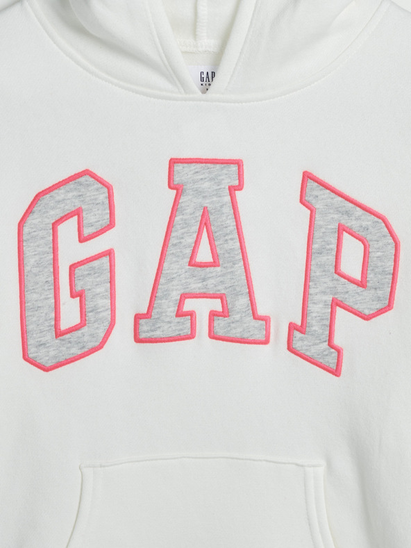 GAP Gyerek pulóver logóval és fleece béléssel GAP