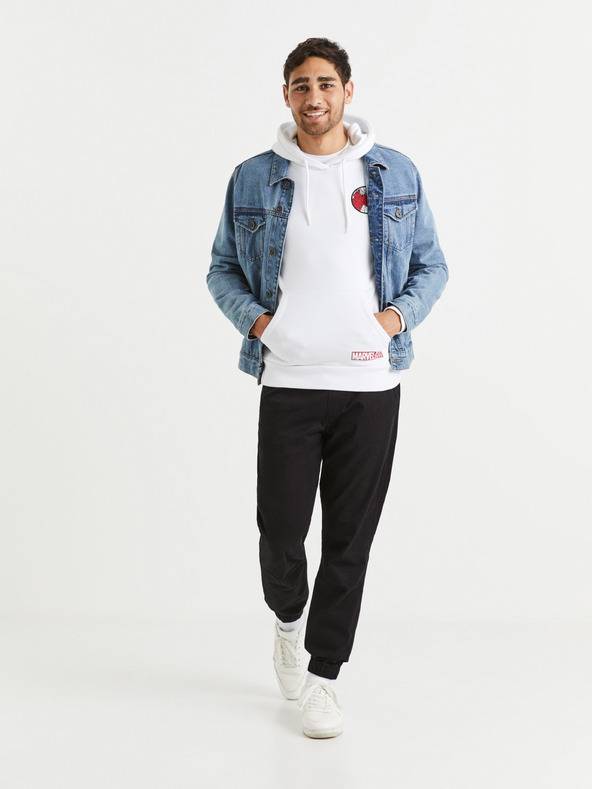 Celio Fehér férfi pulóver Celio Lvespidsw