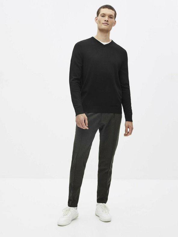 Celio Fekete gyapjú pulóver Celio Semeriv