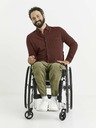 Celio Férfi bordó mosott ing zsebbel Celio