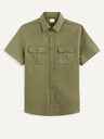 Celio Khaki színű férfi ing zsebekkel Celio