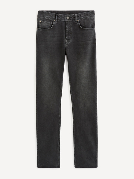 Celio Fekete egyenes szabású farmer Celio Voblack5