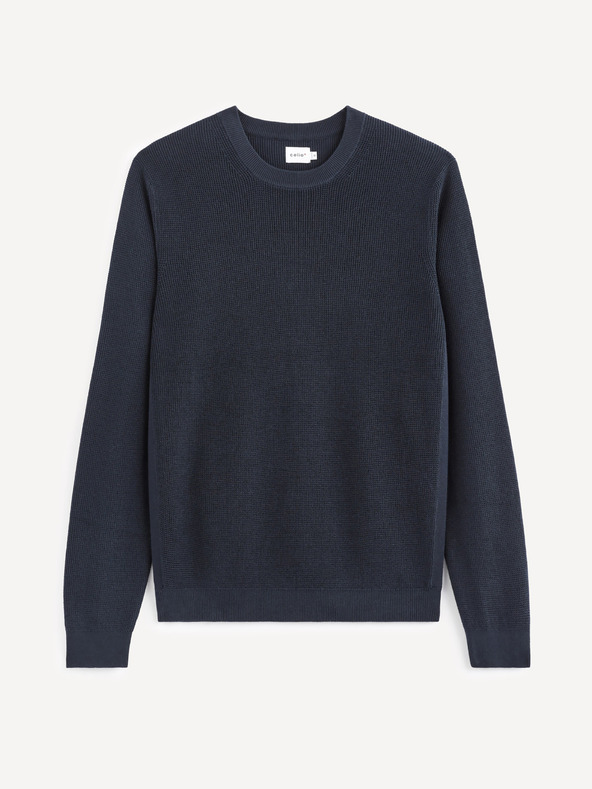Celio Sötétkék alap pulóver Celio Tepic