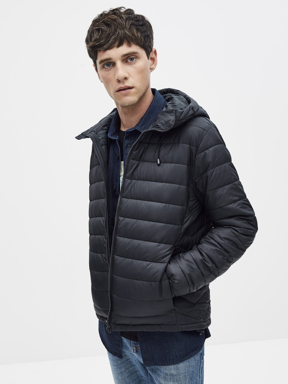 Celio Sötétkék steppelt kabát Celio Sucolor