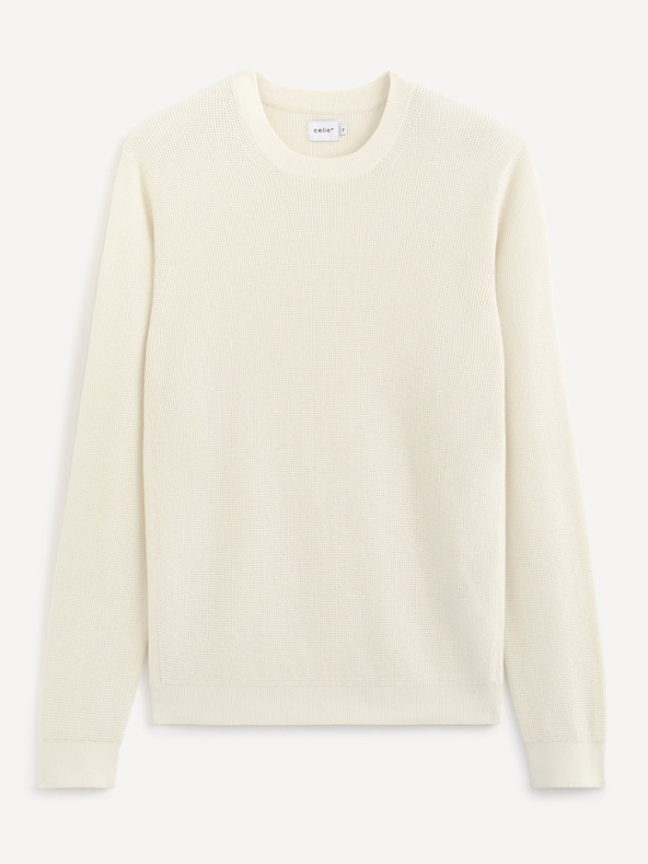 Celio Fehér alap pulóver Celio Tepic