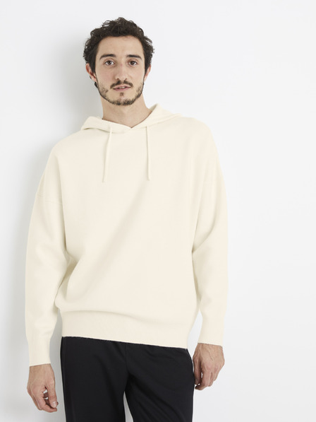 Celio Krémszínű férfi alap Celio kapucnis pulóver