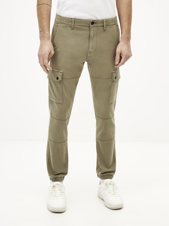 Celio Férfi khaki színű nadrág Celio Solyte
