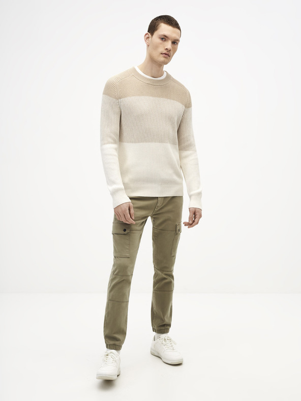 Celio Férfi khaki színű nadrág Celio Solyte