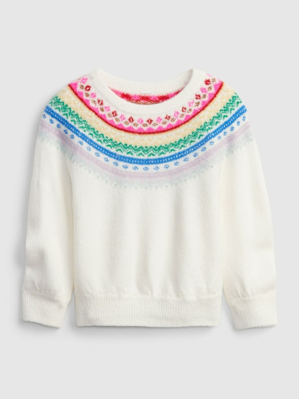 GAP Baby kötött pulóver mintával GAP