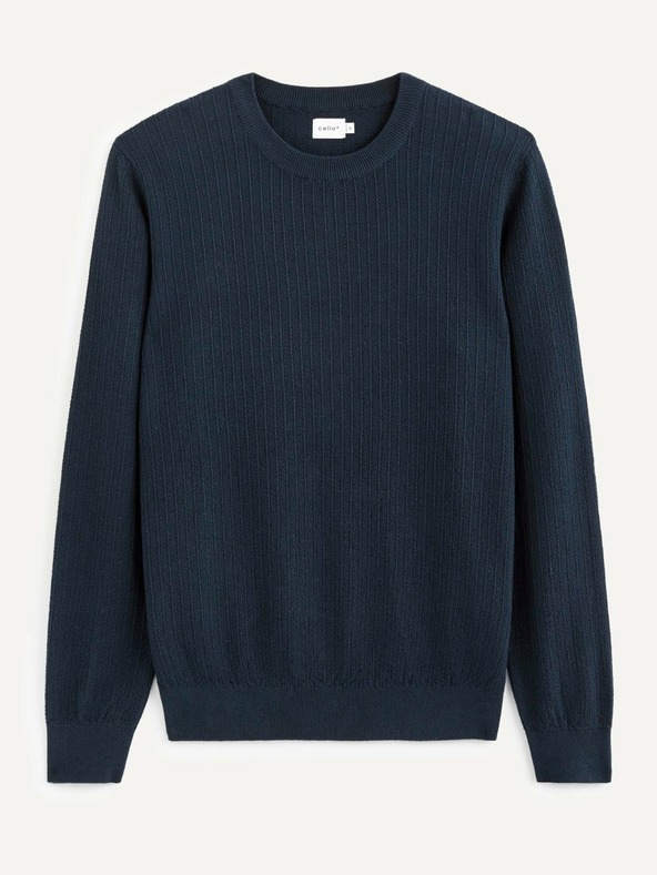 Celio Sötétkék férfi pulóver Celio Teverti