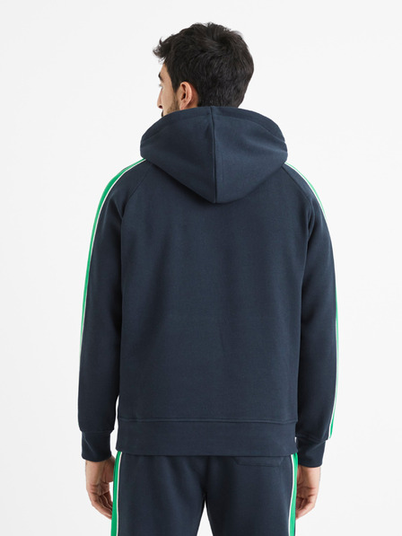 Celio Sötétkék férfi kapucnis pulóver Celio Vebandit