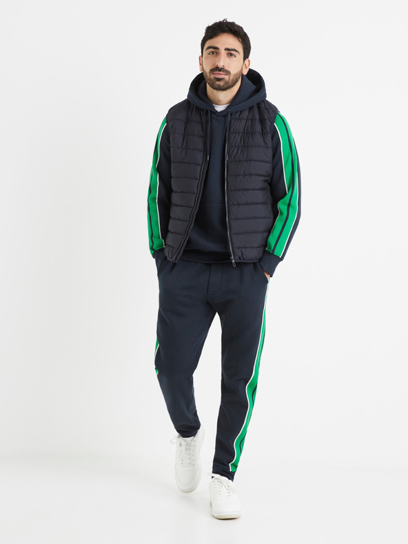 Celio Sötétkék férfi kapucnis pulóver Celio Vebandit