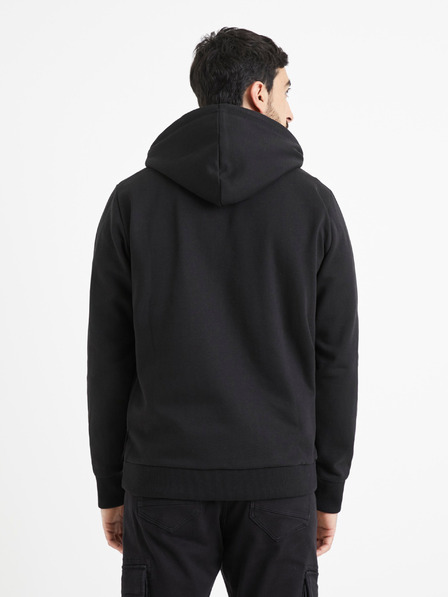 Celio Fekete férfi kapucnis pulóver Celio Vetype