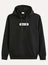 Celio Fekete férfi kapucnis pulóver Celio Vetype