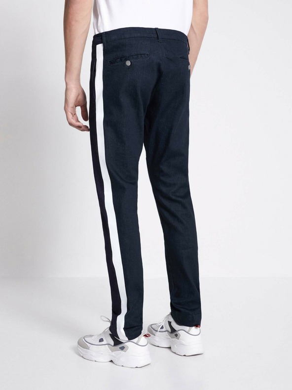 Celio Sötétkék férfi slim fit farmer csíkkal Celio C25